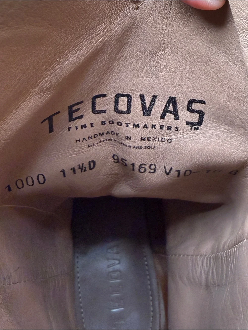 Tecovas The Cartwright Cowhide Cowboy Boots Iced Tea - Picture 5 of 13